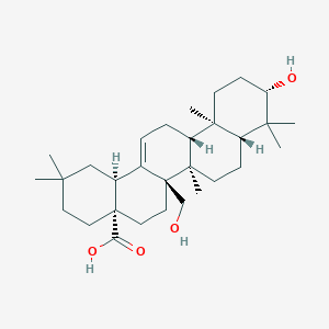 molecular formula C30H48O4 B1252820 (3beta)-3,27-Dihydroxyolean-12-en-28-oic acid 