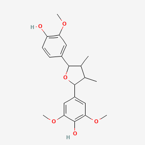 molecular formula C21H26O6 B1252832 Fragransin C1 CAS No. 112572-57-3