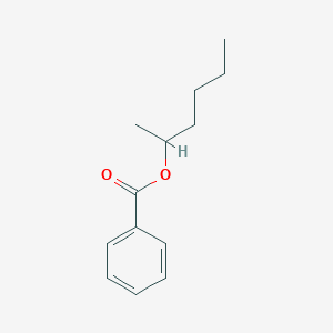 molecular formula C13H18O2 B1252842 Benzoic acid, hex-2-yl ester 