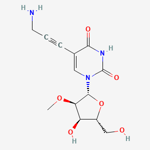 molecular formula C13H17N3O6 B1252849 uridine, 5-(3-amino-1-propynyl)-2'-O-methyl- 