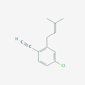 4-Chloro-1-ethynyl-2-(3-methylbut-2-en-1-yl)benzene