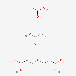 Acetic acid;3-(3,3-dihydroxypropoxy)propane-1,1-diol;propanoic acid