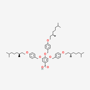 3,4,5-Tris[(4-{[(3S)-3,7-dimethyloctyl]oxy}phenyl)methoxy]benzoic acid