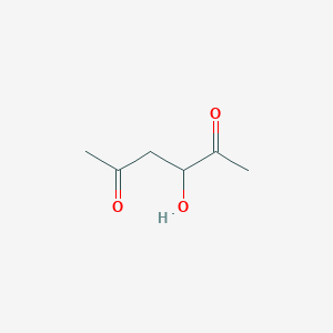 molecular formula C6H10O3 B1252861 3-羟基己烷-2,5-二酮 CAS No. 61892-85-1
