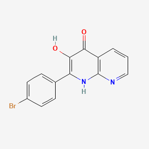 2-(4-Bromophenyl)-3-hydroxy-1,8-naphthyridin-4(1H)-one