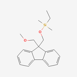 Ethyl{[9-(methoxymethyl)-9H-fluoren-9-yl]methoxy}dimethylsilane