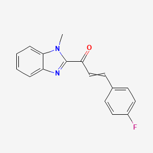 3-(4-Fluorophenyl)-1-(1-methyl-1H-benzimidazol-2-yl)prop-2-en-1-one