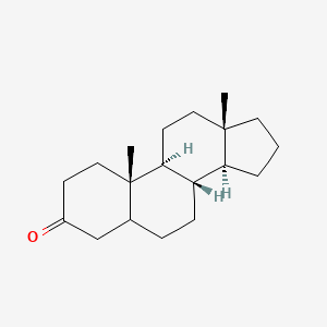 molecular formula C19H30O B1252865 (8S,9S,10S,13S,14S)-10,13-dimethyl-1,2,4,5,6,7,8,9,11,12,14,15,16,17-tetradecahydrocyclopenta[a]phenanthren-3-one 