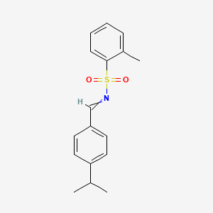 2-Methyl-N-{[4-(propan-2-yl)phenyl]methylidene}benzene-1-sulfonamide