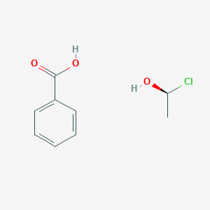 molecular formula C9H11ClO3 B12528656 Benzoic acid--(1S)-1-chloroethan-1-ol (1/1) CAS No. 666174-90-9