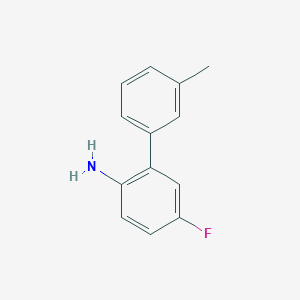 molecular formula C13H12FN B12528689 5-Fluoro-3'-methylbiphenyl-2-amineE 