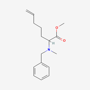 6-Heptenoic acid, 2-[methyl(phenylmethyl)amino]-, methyl ester