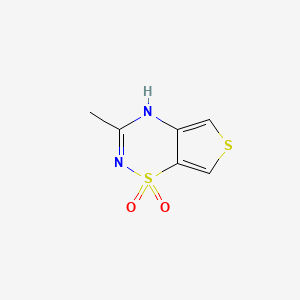 2H-Thieno[3,4-e]-1,2,4-thiadiazine, 3-methyl-, 1,1-dioxide