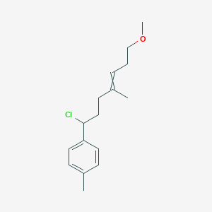 1-(1-Chloro-7-methoxy-4-methylhept-4-en-1-yl)-4-methylbenzene