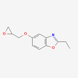 molecular formula C12H13NO3 B12528750 2-Ethyl-5-(2-oxiranylmethoxy)-1,3-benzoxazole CAS No. 681034-36-6