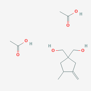 Acetic acid;[1-(hydroxymethyl)-3-methyl-4-methylidenecyclopentyl]methanol