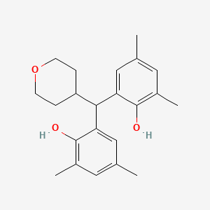 2,2'-[(Oxan-4-yl)methylene]bis(4,6-dimethylphenol)