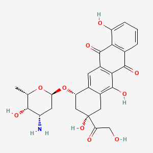 molecular formula C26H27NO10 B1252890 4-Demethyl-6-deoxydoxorubicin CAS No. 96597-11-4