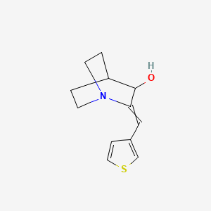 1-Azabicyclo[2.2.2]octan-3-ol, 2-(3-thienylmethylene)-