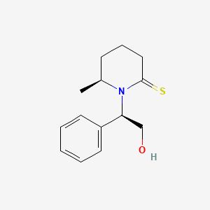 2-Piperidinethione, 1-[(1R)-2-hydroxy-1-phenylethyl]-6-methyl-, (6S)-