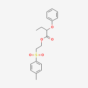 2-(4-Methylbenzene-1-sulfonyl)ethyl 2-phenoxybutanoate