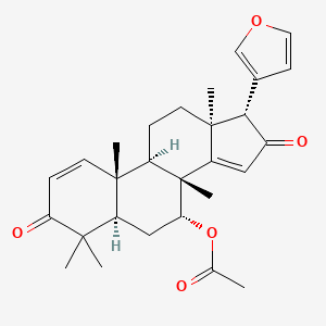 molecular formula C28H34O5 B1252901 Azadiradione 