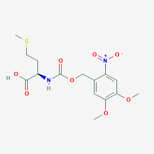 N-{[(4,5-Dimethoxy-2-nitrophenyl)methoxy]carbonyl}-D-methionine