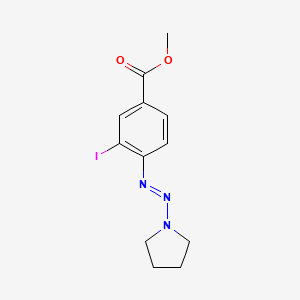 Methyl 3-iodo-4-[(E)-(pyrrolidin-1-yl)diazenyl]benzoate