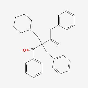 3-Buten-1-one, 2-(cyclohexylmethyl)-1-phenyl-2,3-bis(phenylmethyl)-