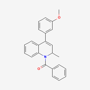 [4-(3-Methoxyphenyl)-2-methylquinolin-1(2H)-yl](phenyl)methanone