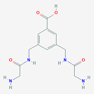 3,5-Bis[[(2-aminoacetyl)amino]methyl]benzoic acid