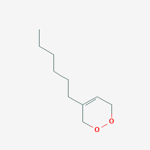 4-Hexyl-3,6-dihydro-1,2-dioxine