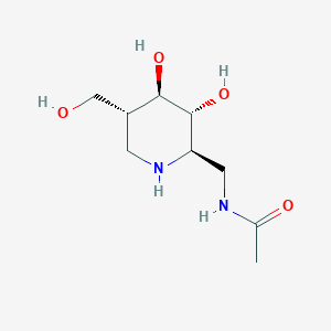 N-[[(2R,3R,4R,5R)-3,4-dihydroxy-5-(hydroxymethyl)piperidin-2-yl]methyl]acetamide