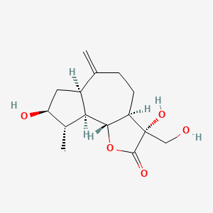 (3R,3aR,6aR,8S,9S,9aR,9bR)-3,8-dihydroxy-3-(hydroxymethyl)-9-methyl-6-methylidene-4,5,6a,7,8,9,9a,9b-octahydro-3aH-azuleno[4,5-b]furan-2-one