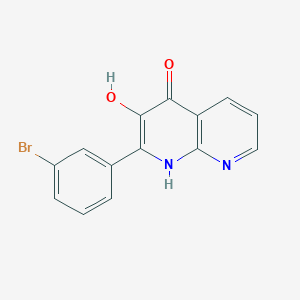 2-(3-Bromophenyl)-3-hydroxy-1,8-naphthyridin-4(1H)-one