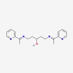 3-Pentanol, 1,5-bis[[1-(2-pyridinyl)ethylidene]amino]-