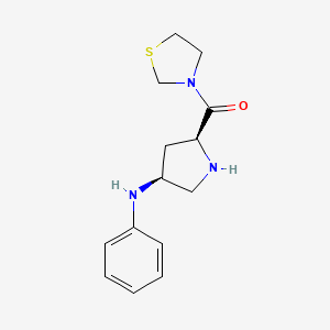 [(2S,4S)-4-Anilinopyrrolidin-2-yl](1,3-thiazolidin-3-yl)methanone