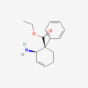 molecular formula C15H19NO2 B1252925 ethyl (1R,2R)-2-amino-1-phenylcyclohex-3-ene-1-carboxylate 