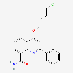 4-(4-Chlorobutoxy)-2-phenylquinoline-8-carboxamide