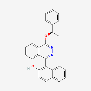 1-{4-[(1R)-1-Phenylethoxy]phthalazin-1(2H)-ylidene}naphthalen-2(1H)-one