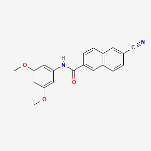 2-Naphthalenecarboxamide, 6-cyano-N-(3,5-dimethoxyphenyl)-