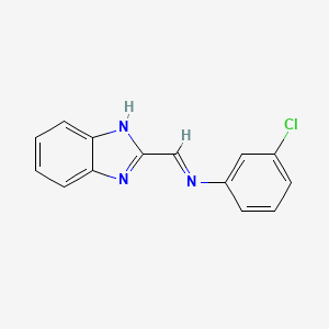 N-[(2H-Benzimidazol-2-ylidene)methyl]-3-chloroaniline