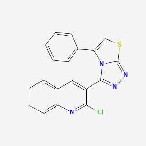 2-Chloro-3-(5-phenyl[1,3]thiazolo[2,3-c][1,2,4]triazol-3-yl)quinoline