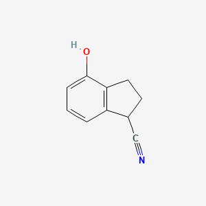 4-Hydroxy-2,3-dihydro-1H-indene-1-carbonitrile