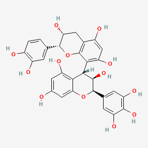 molecular formula C30H26O13 B1252936 (-)-Epigallocatechin-(4beta->8)-(-)-epicatechin 