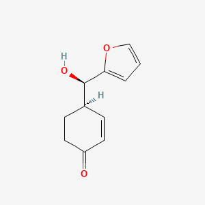 (4R)-4-[(R)-furan-2-yl(hydroxy)methyl]cyclohex-2-en-1-one