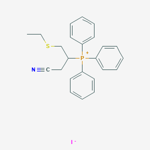 [1-Cyano-3-(ethylsulfanyl)propan-2-yl](triphenyl)phosphanium iodide