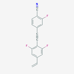 4-[(4-Ethenyl-2,6-difluorophenyl)ethynyl]-2-fluorobenzonitrile