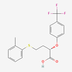 molecular formula C18H17F3O3S B1252941 Pemaglitazar CAS No. 496050-39-6