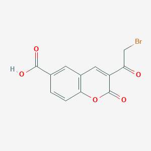 3-(Bromoacetyl)-2-oxo-2H-1-benzopyran-6-carboxylic acid